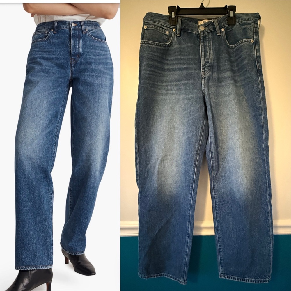 Madewell Low-Slung Straight Jeans size size 29